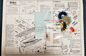 Heller Le Sirene 1/150 + Stoffflagge und Takelgarn ohne OVP - Bild 1 von 5