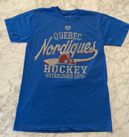 Quebec Nordiques Old Time Hockey T-Shirt Size Small OTH Joe Sakic Mats Sundin Cover
