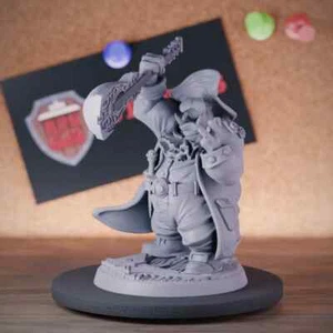 Giff Bard Miniatur Nilpferd Dungeons and Dragons Mini DnD 5e TTRPG Pathfinder - Bild 1 von 8