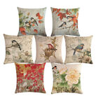 Vintage Bird Singing On The Branch Pillow Covers Chinese Painting Cushion Case