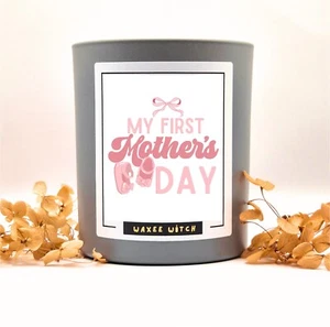 First Mother's Day Gift Candle for Girl Mums Baby Mom Wood Wick Scented Candle - Picture 1 of 4