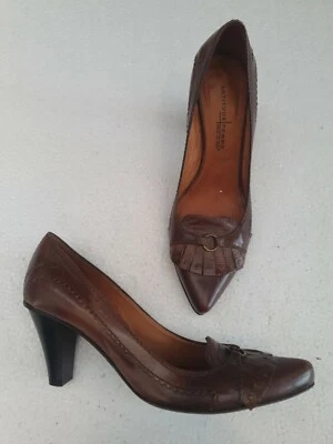 Zapatos de salón Latitude para mujer 37 cuero marrón AU 6 Foto 1 de 4