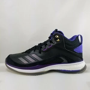 Men's Size 11 Adidas Icon 6 Turf BP AJ99 Baseball Shoes Black/Purple FW2614 NWB - Imagen 1 de 8