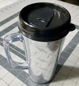 Insulated tumblers * Acrylic Travel Mug with Handle No Insert X2 - Picture 1 of 4