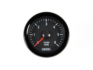 52mm Diesel Drehzahlmesser Vintage Beleuchtung weiß T 46mm 12V Auto Boot Bus - Bild 1 von 4