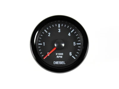 52mm Diesel Contagiri Vintage Illuminazione Bianco T 46mm 12V Auto Barca Bus - Immagine 1 di 4