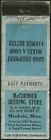 FARM IMPLEMENTS early ~ McCORMICK DEERING STORE ~ matchbook cover MANKATO, MN