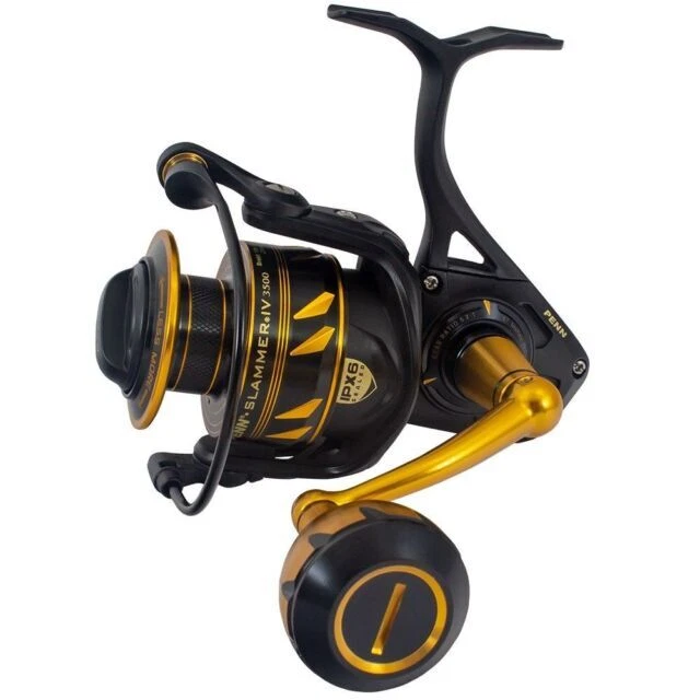 Penn SLAIV5500 Spinning Reel - Black/Gold