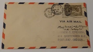 Montreal Canada to Toronto airmail cover July 15 1929 first flight - Picture 1 of 2