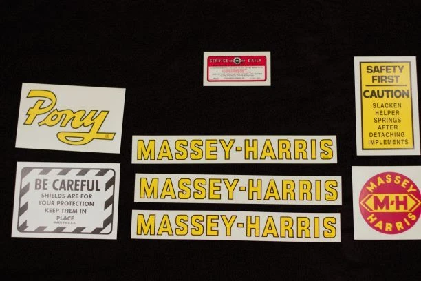 Decal set for Massey Harris Pony Tractor decals - Image 1 of 1