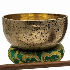 6" Vintage handgefertigte handgeschlagen gehämmert antike Yoga Klangschale tibetischer Klang - Bild 1 von 5