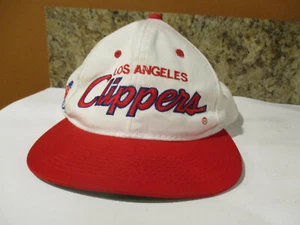 VTG Sports Specialties Los Angeles Clippers 2 Tone Script Snapback Hat Signed 53 - Picture 1 of 12