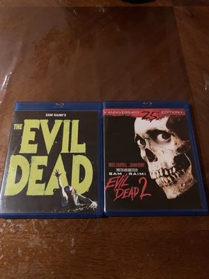 The Evil Dead (1981)& Evil Dead 2 OOP Rare BLU-RAY  Sam Raimi Campbell - Image 1 of 4