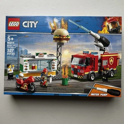 LEGO City: Burger Bar Fire Rescue (60214) New Sealed Retired - Image 1 of 2