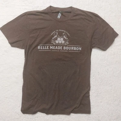 Belle Meade Bourbon Distillery Tshirt Brown Medium Preowned Condition M Horse  - Image 1 of 4