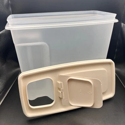 Винтажный контейнер для сервировки Rubbermaid No3 с бежевой крышкой 1,3 галлона/4,92 л - Изображение 1 из 4