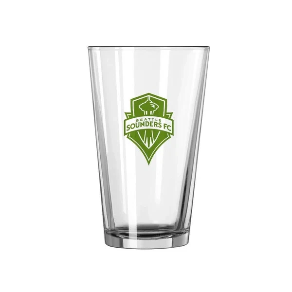 Seattle Sounders FC 914-G16 MLS Gameday 啤酒品脱玻璃 16 盎司绿色标志 — 第 1/1 张图片