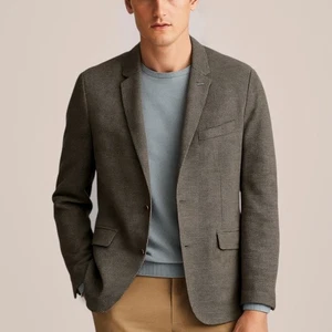 Ted Baker Men's Size 2XL Double Button Blazer Gray Microdot Office Professional - Picture 1 of 15