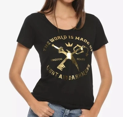 Disney Kingdom Hearts Light And Darkness Girls T-Shirt Junior Size Large - Image 1 of 2