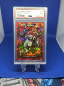 2020 Panini Prizm Red Ice #384 Antonio Gibson Rookie PSA 9 RC Washington RB SP - Picture 1 of 2