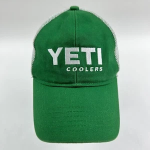 Yeti Coolers Kelly Green Snapback Mesh Trucker Hat Cap Embroidered Adjustable - Picture 1 of 7