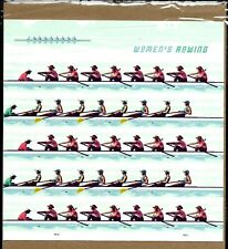 WOMENS ROWING 2022 US RED & GREEN TEAMS SCOTT # 5694-5697 FOREVER 20 STAMP SHEET