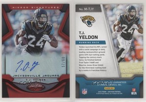2016 Certified Mirror Signatures Red /60 TJ Yeldon #M-TJY Auto