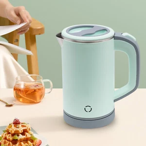 Edelstahl 800ML 600W Tragbarer Wasserkocher Mini Wasserkocher Reisewasserkocher - Bild 1 von 18