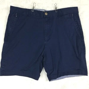 Five Four Mens Shorts Chino Modern Classic Navy Casual Preppy Zip Stretch 36 - Picture 1 of 11