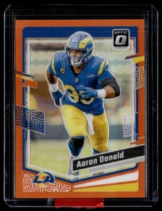 2023 OPTIC ORANGE /249 108 Aaron Donald Los Angeles Rams - Picture 1 of 1