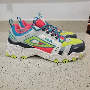 Women's Fila TR Diva Pink Silver Birch Lime Punch (5JM01566 664) - Size 11 - Foto 1 di 10