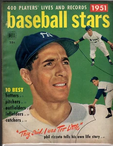 1951 Dell Baseball Stars magazine Phil Rizzuto, New York Yankees Jackie Robinson - Picture 1 of 5