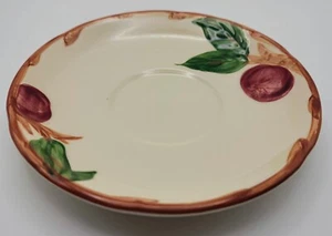 Vintage Franciscan Ware Hand Decorated Saucers Apple California Round Stamp - Picture 1 of 3