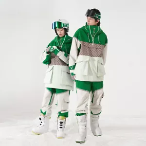 Ski Suit Set Women Man Winter Jackets and Pants Warm Waterproof Outdoor Camping - Picture 1 of 28