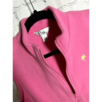 CHALECO LILLY PULITZER DAMAS ROSA POLAR CREMALLERA FRONTAL TALLA (S) USADO EN EXCELENTE ESTADO Y SUAVEMENTE USADO Foto 1 de 4