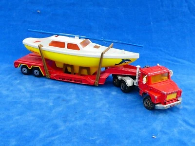 SYMPA ! MAJORETTE 3000 1:60 CAMION Truck + BATEAU Boat - KERIAN - NICE - Photo 1/4