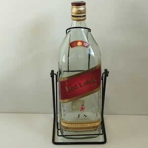 🟢Johnnie Walker RED LABEL 4.5L EMPTY BOTTLE Holder Tilt Rocker Pour Stand - Picture 1 of 7
