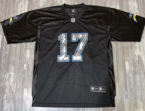 NFL Los Angeles Chargers Team Apparel Reebok Philip Rivers #17 Jersey Sz XL Cover