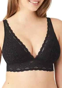 Wacoal Halo Lace Wire Free Bra , Black Floral , 32 - Picture 1 of 3