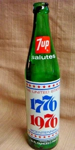 7-UP Bicentenniel 1776-1976 FLASCHE mit Freiheitsglocke - leer - Bild 1 von 5