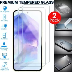 2 Packs TEMPERED GLASS SCREEN PROTECTOR ANTI SCRATCH For Samsung A24 A15 A25 - Picture 1 of 5