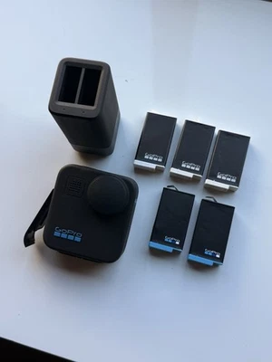 GoPro Max 360 Action Camera - Black, extra batteries and dual charger - Image 1 of 4