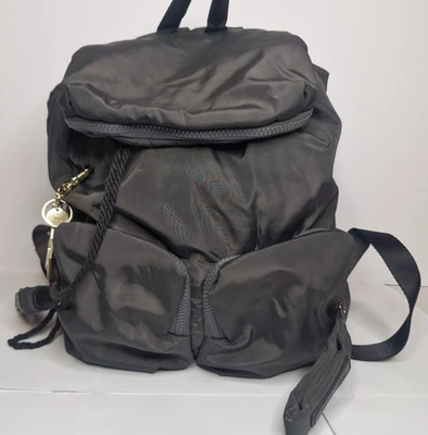 Excelente Estado See By Chloe Mochila Nylon Carvão Linda Quase Não Usada - Imagem 1 de 4