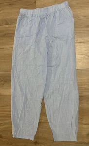 Blaue Hose Gr. XL Flachs Viskose Mischung Stretch Bund - Bild 1 von 3
