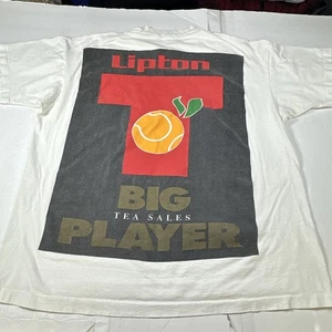 Camiseta De Colección Fruit Of The Loom EE. UU. GRAN JUGADOR CON LIPTON Adulto Blanca XXL #2335 - Imagen 1 de 20