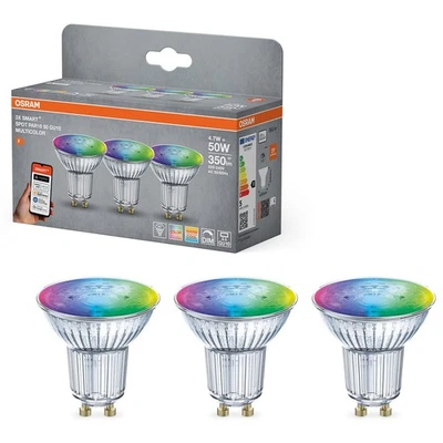 3er Pack OSRAM SMART+ Mater LED Spot GU10 WiFi 4,7W 45° RGBW Farbwechsel dimmbar - Bild 1 von 4