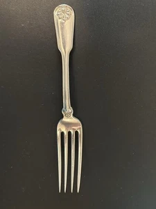 Tiffany & Co. Shell & Thread Sterling 6-3/4" Luncheon Dinner Fork No Monogram - Picture 1 of 3