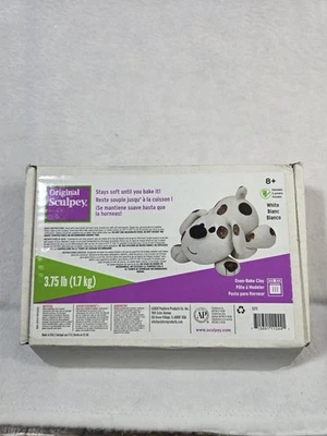 Original Branco, Não Tóxico, Argila Polimérica, Argila para Assar Forno, 3,75 libras ótimo fo... - Imagem 1 de 4