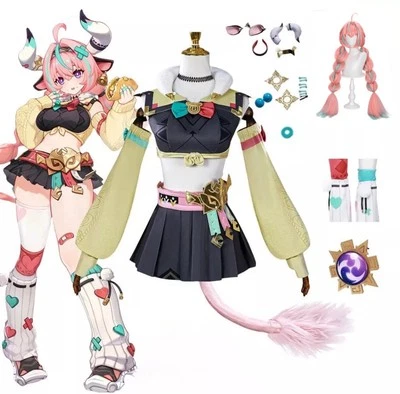 Varesa Cosplay Genshin Impact Varesa Costume Wig Accessories Full Set - Image 1 of 3