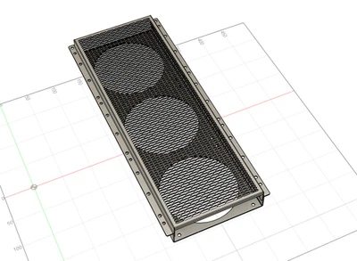 Caselabs SMA8 10U 420mm Front Flex bay (Uncoated) - Made to order - Image 1 of 2